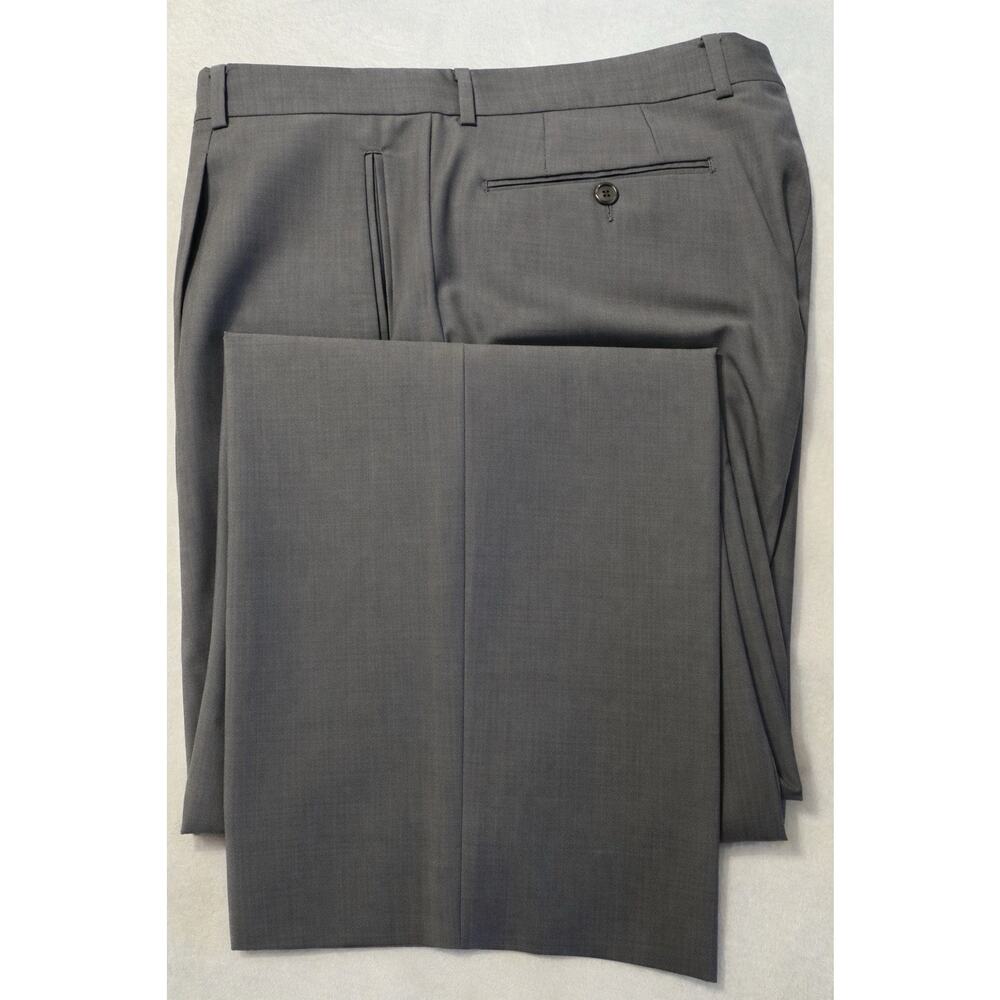 Hugo Boss Galilei Sigma 44-46L 38x30 Gray Blue Shadow Suit Virgin Wool - Picture 8 of 16